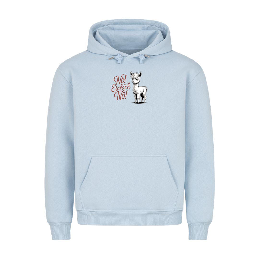 Hoodie Nö Alpaka, Detailansicht