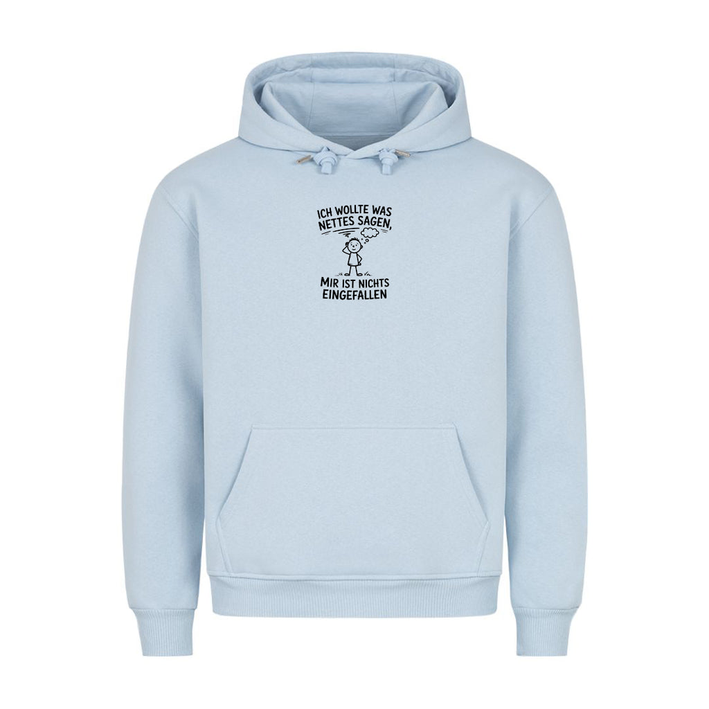 Hoodie Was nettes Sagen, Detailansicht