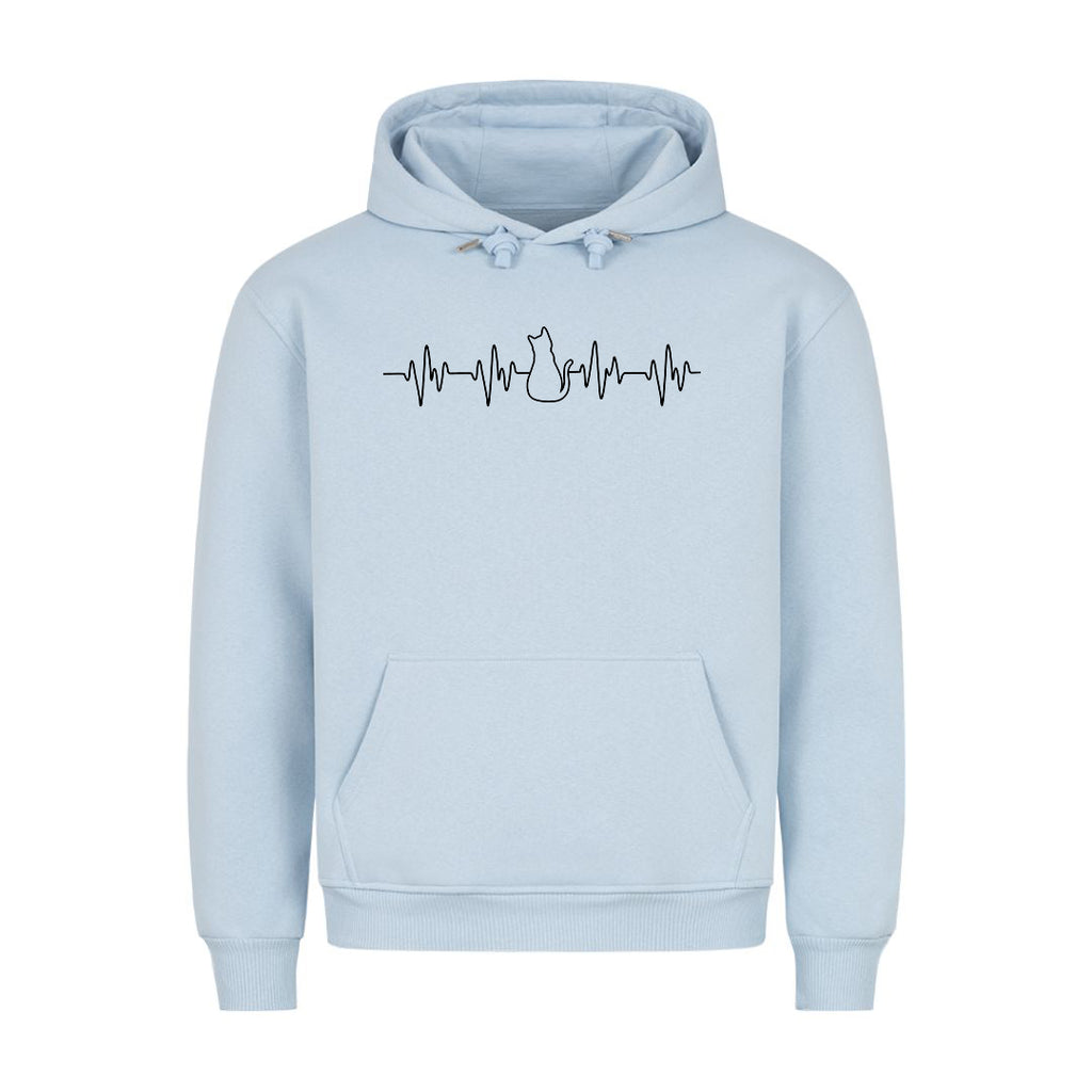 Katzen Herzschlag Hoodie