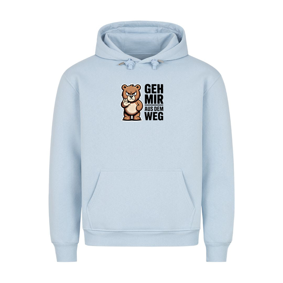 Hoodie Geh mir aus dem Weg Bär, Detailansicht