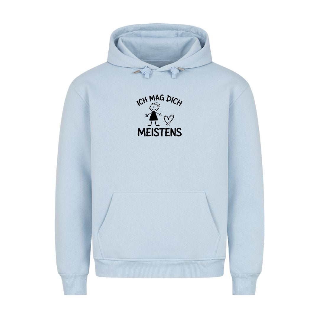 Hoodie Ich mag dich, meistens, Detailansicht