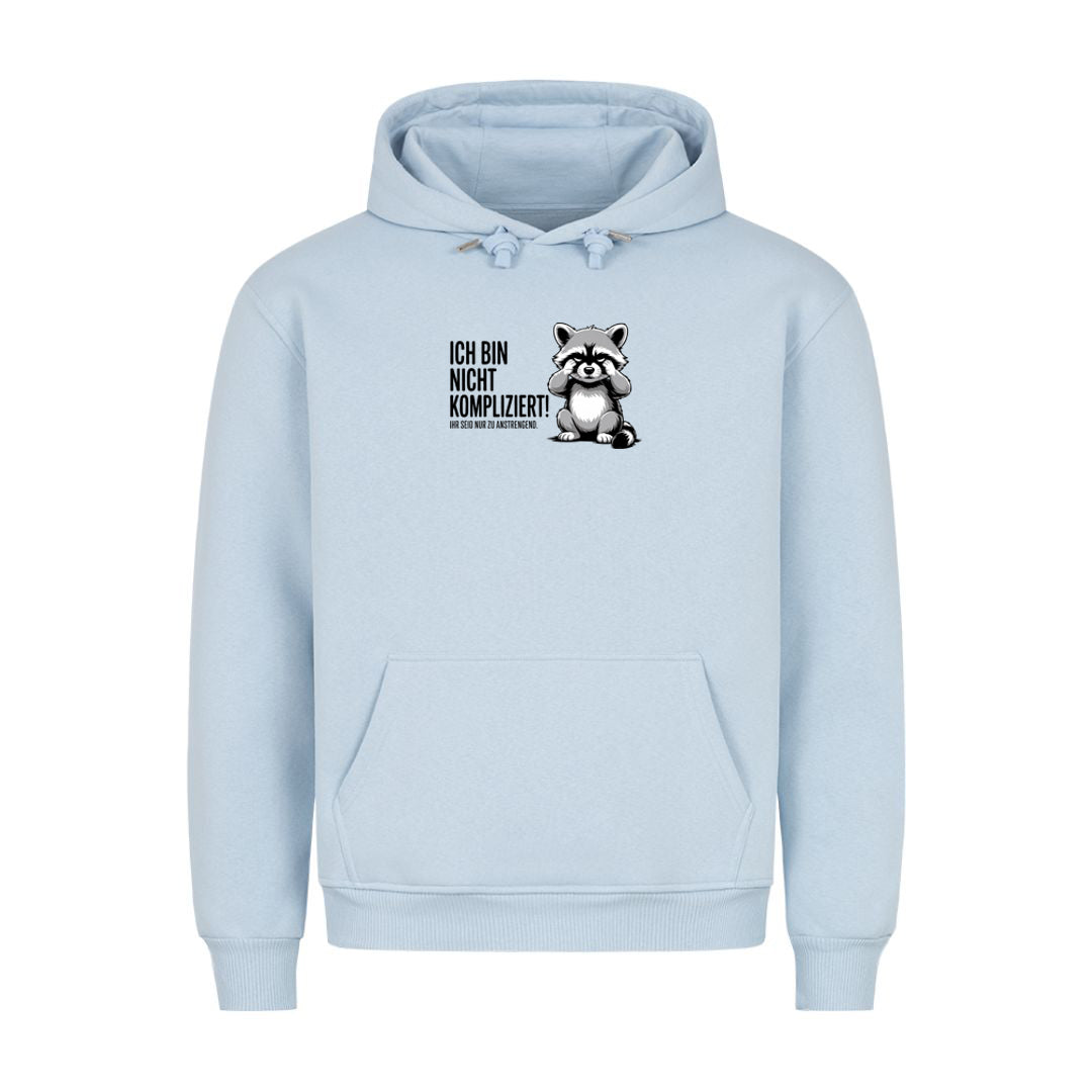 Hoodie Ich bin nicht kompliziert, Detailansicht