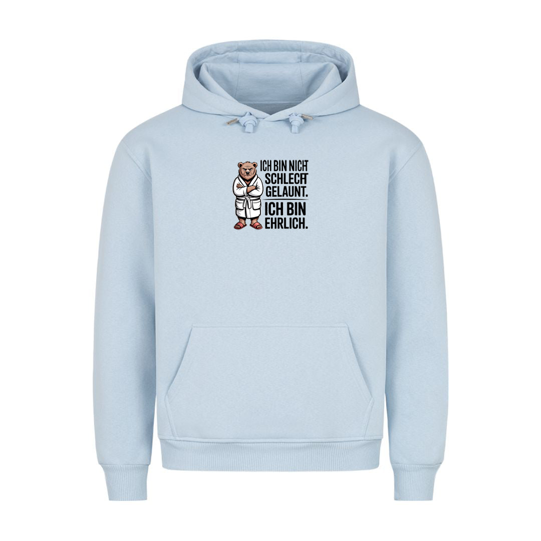Hoodie Ich bin ehrlich, Detailansicht
