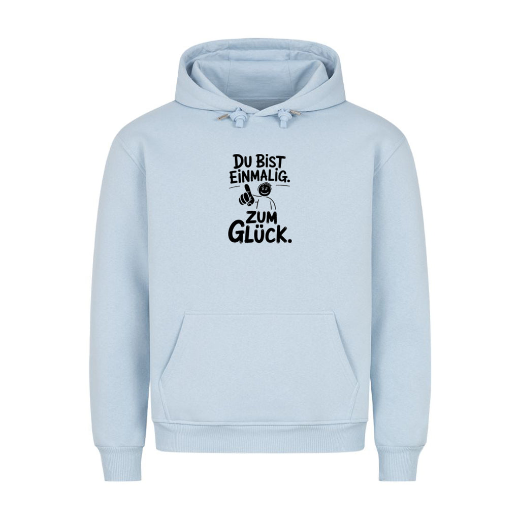 Hoodie Du bist einmalig, Detailansicht