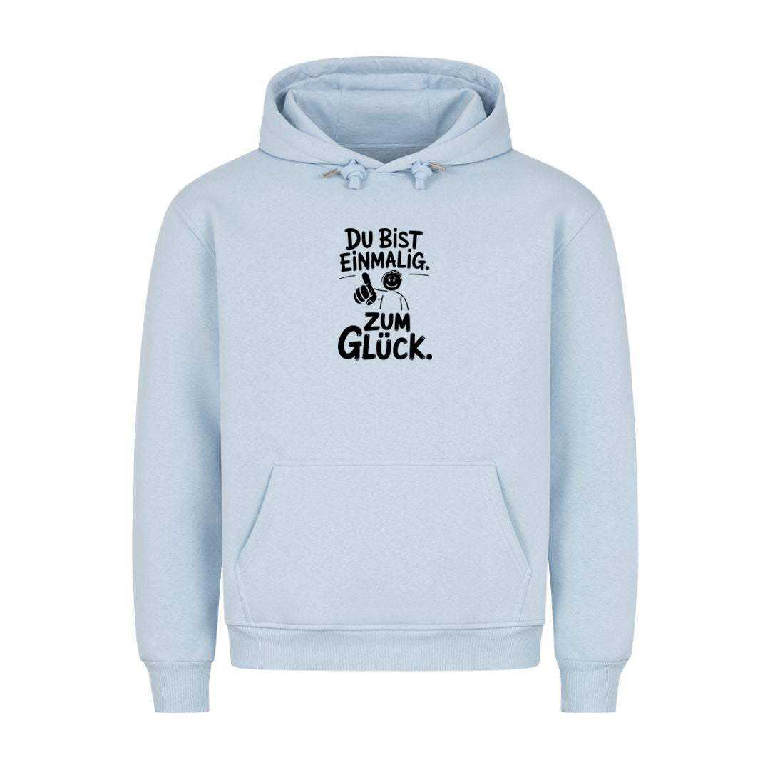 Hoodie Du bist einmalig, Detailansicht