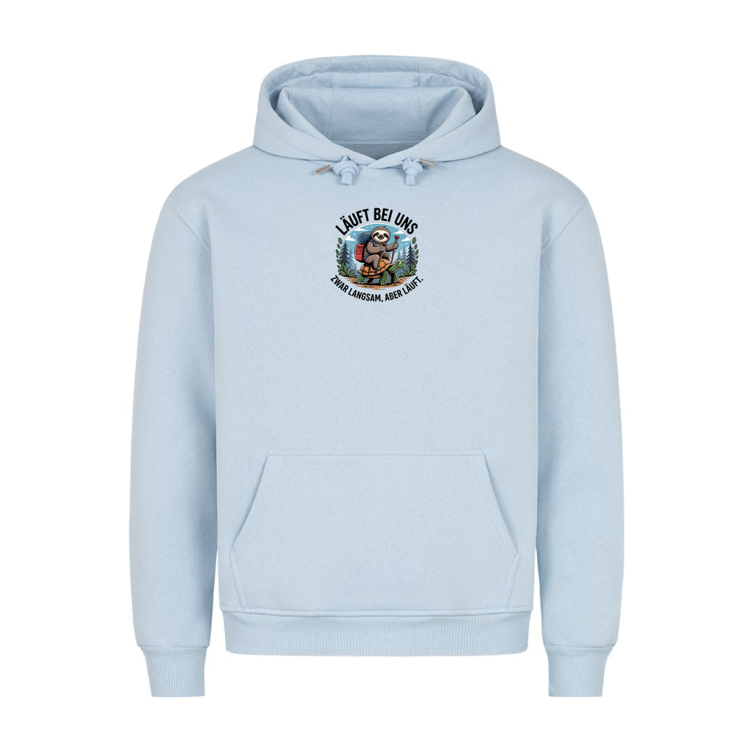 Hoodie Läuft bei Uns, Detailansicht