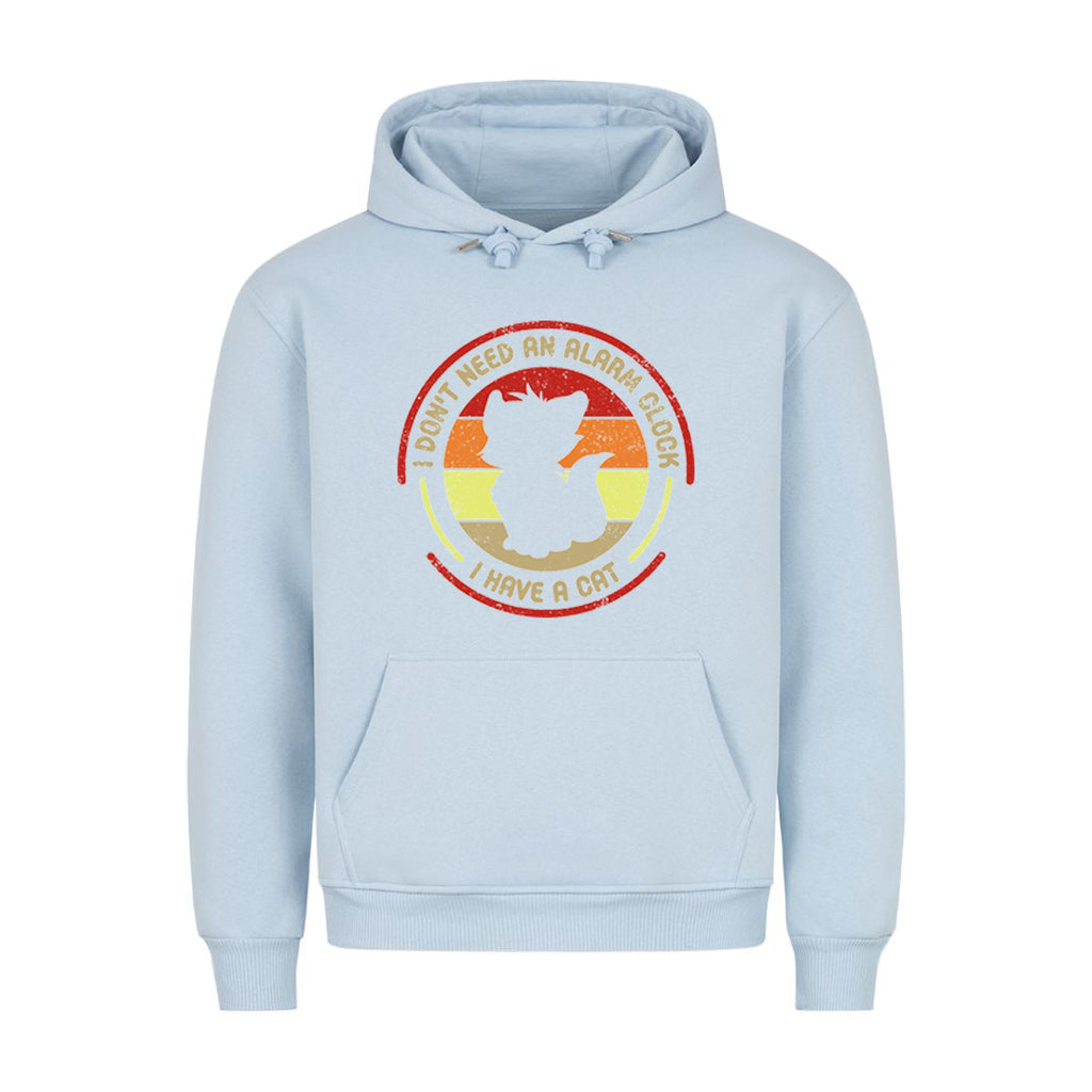Alarm Clock Cat Hoodie
