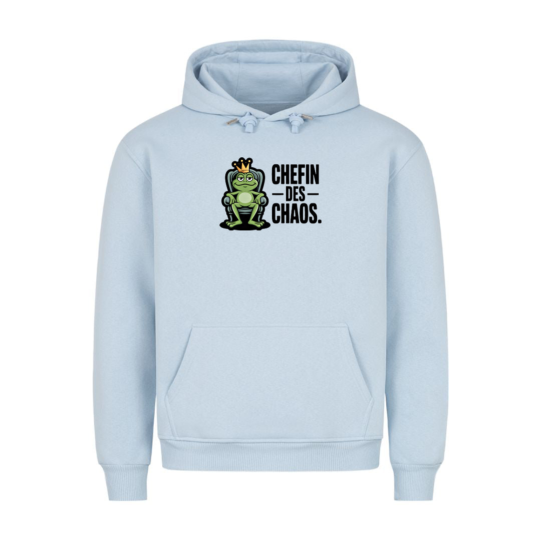 Hoodie Chefin des Chaos, Detailansicht
