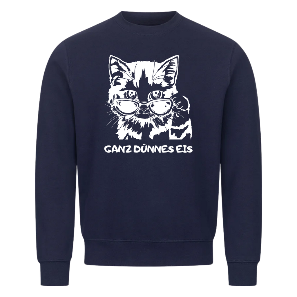 Sweatshirt Dünnes Eis Katze, Seitenansicht