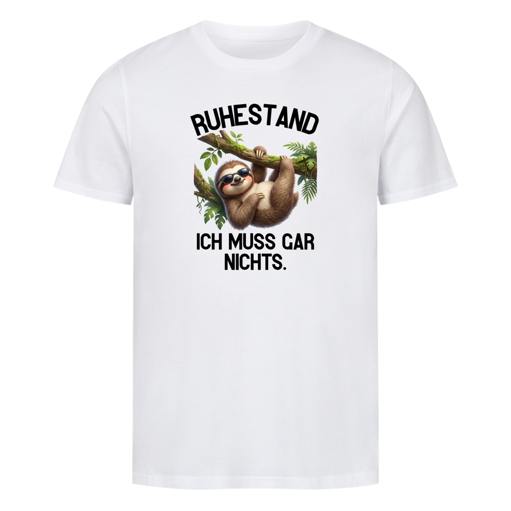 Ruhestand Faultier Bio T-Shirt