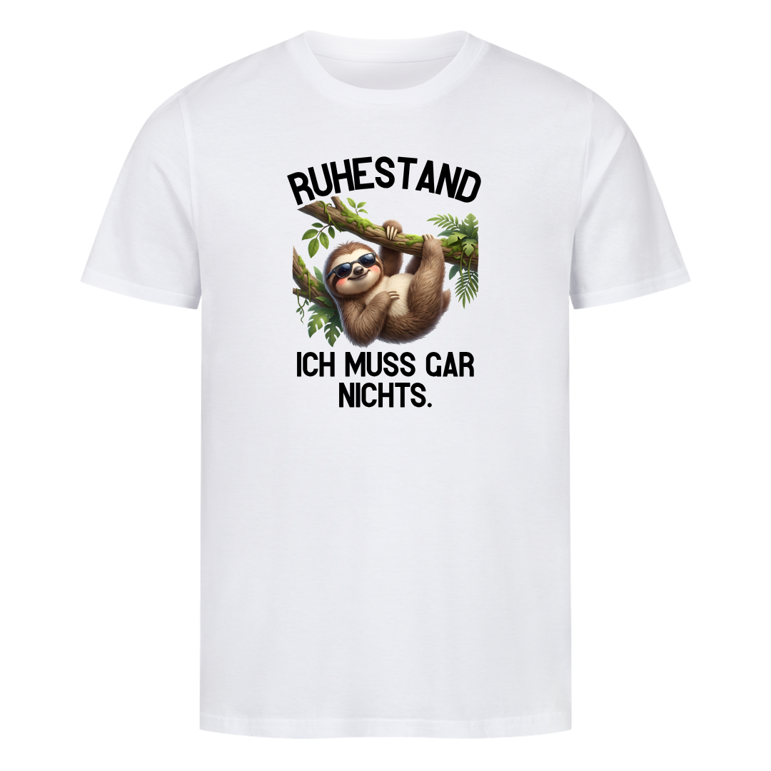 Ruhestand Faultier Bio T-Shirt
