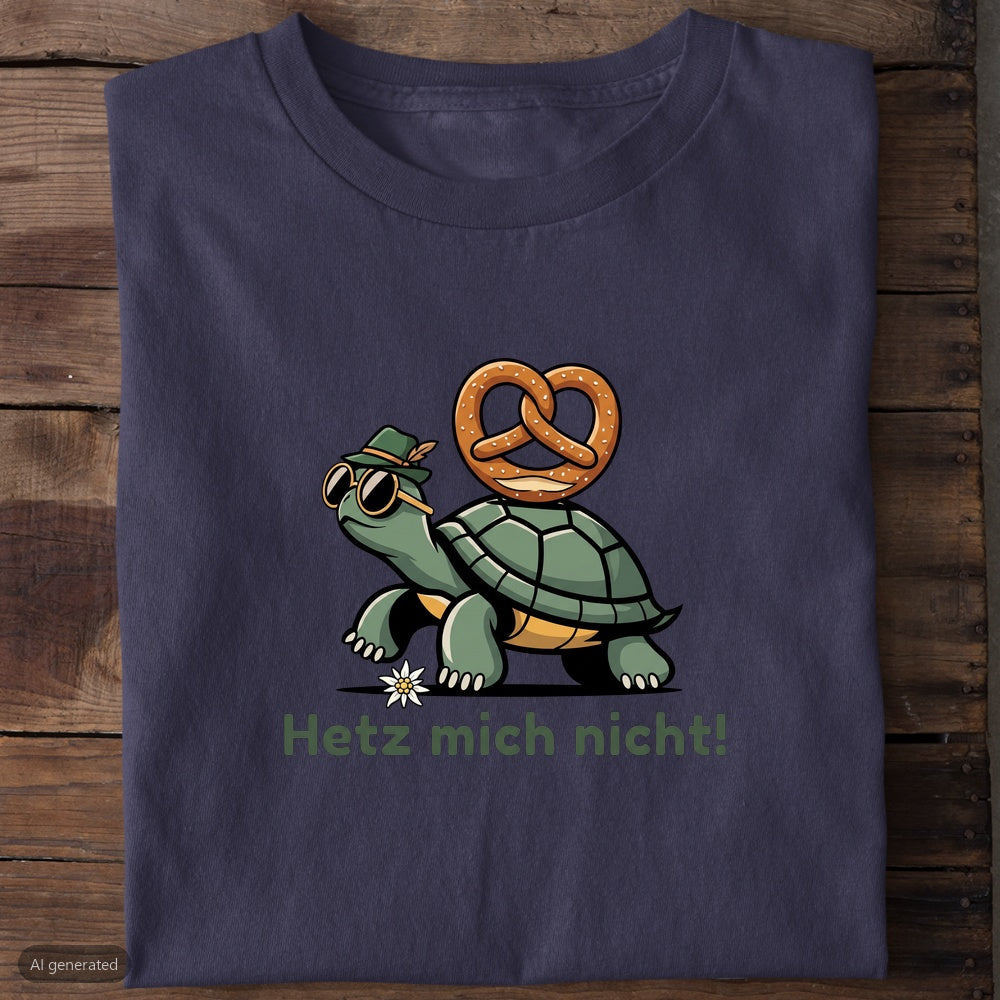 Hetz mich nicht Wiesn T-Shirt in Navy
