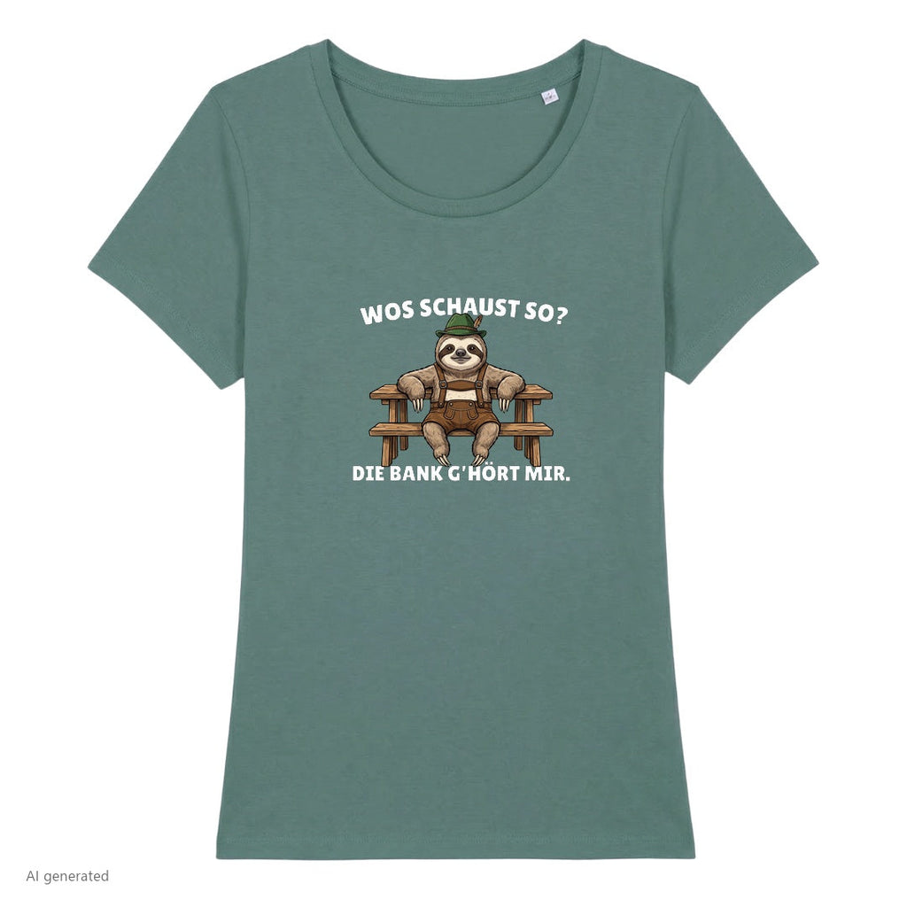 Die Bank gehört mir Wiesn Damen T-Shirt in Green Bay