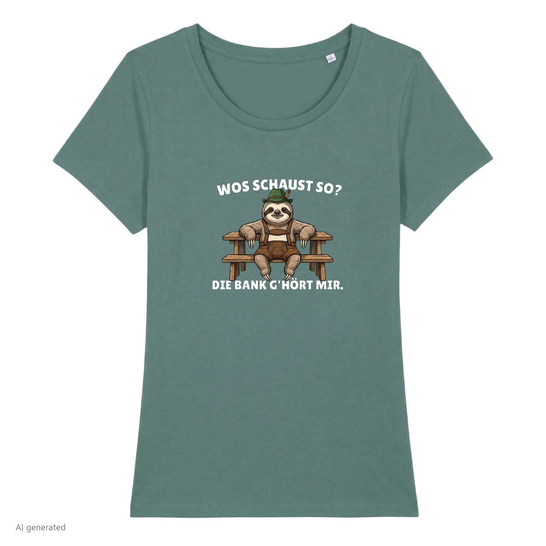 Die Bank gehört mir Wiesn Damen T-Shirt in Green Bay