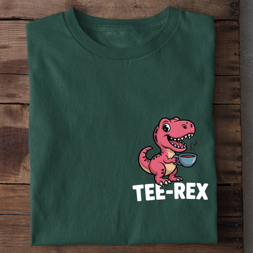 T-Shirt Tee-Rex, Nahaufnahme