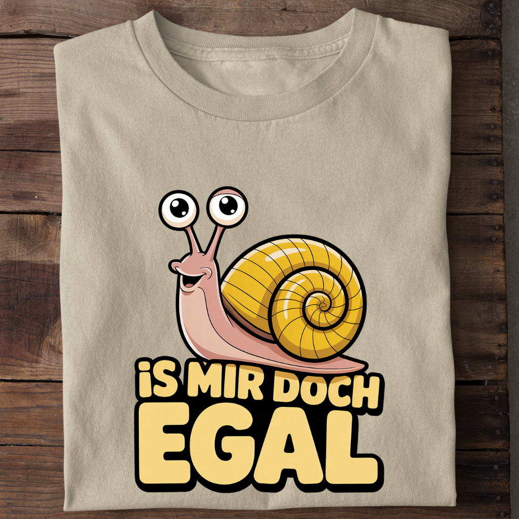 T-Shirt Is mir doch egal Schnecke, Seitenansicht