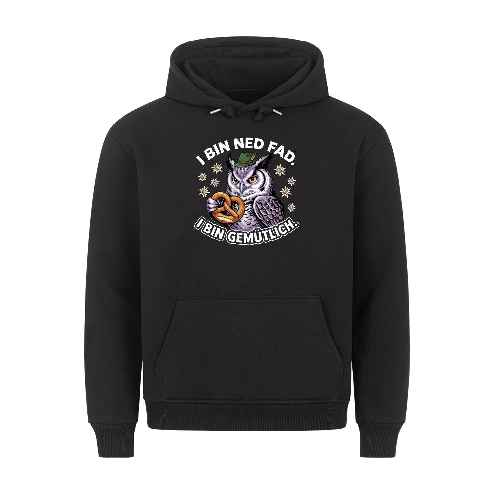 I bin ned fad Wiesn Hoodie in Schwarz
