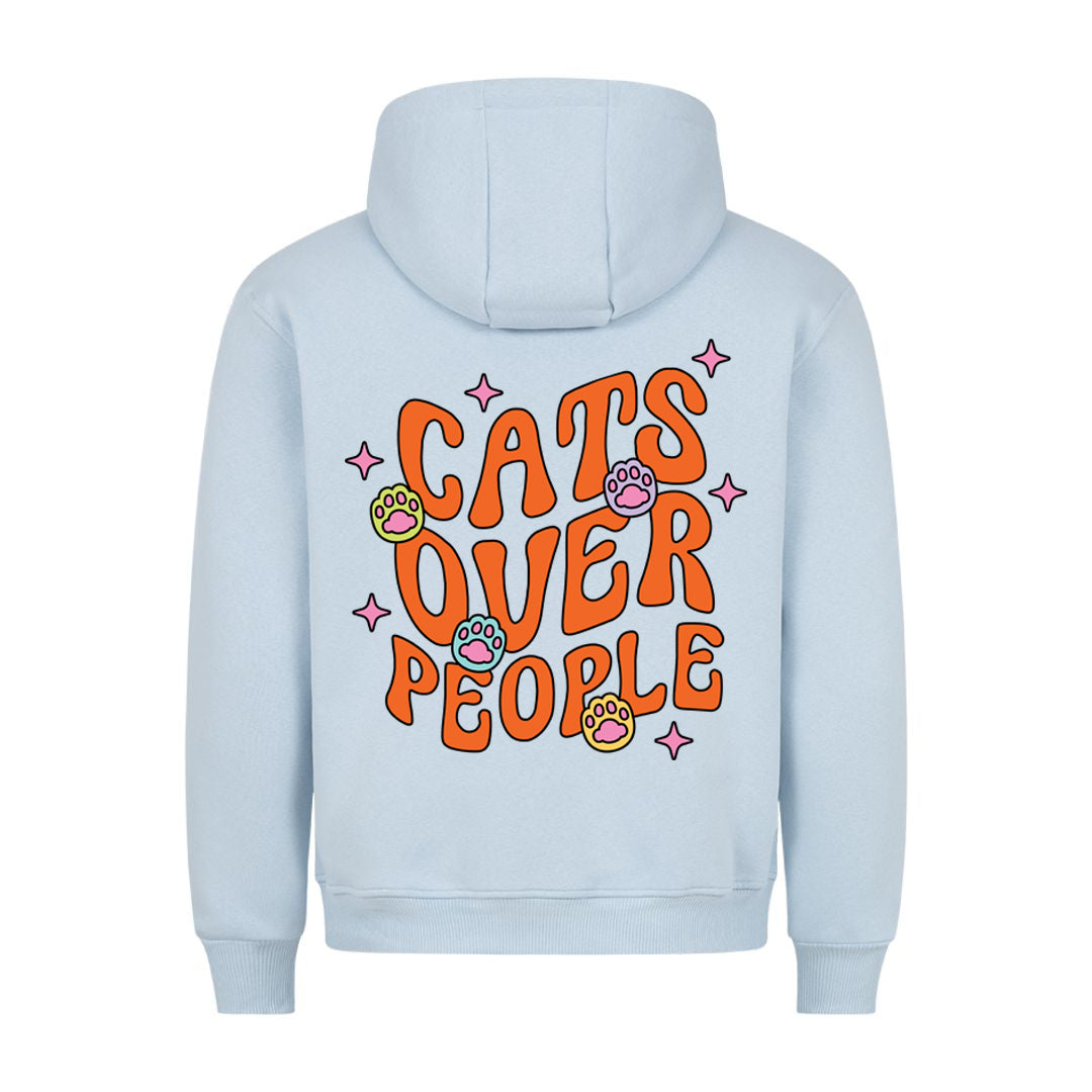 Cats Over People Hoodie BackPrint