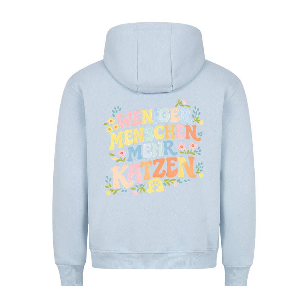 Weniger Menschen pastell Hoodie BackPrint