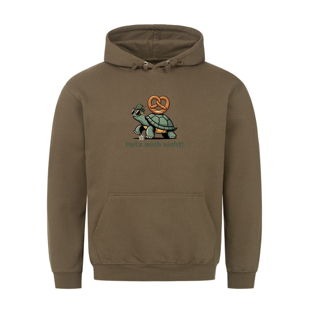 Hetz mich nicht Wiesn Hoodie in Oliv