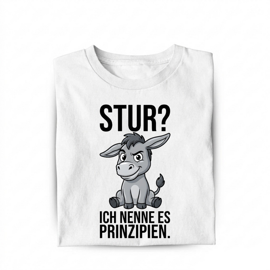 Ich nenne es Prinzipien Esel Bio T-Shirt