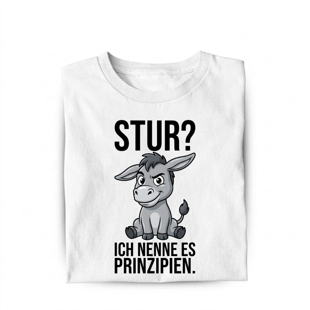 Ich nenne es Prinzipien Esel Bio T-Shirt