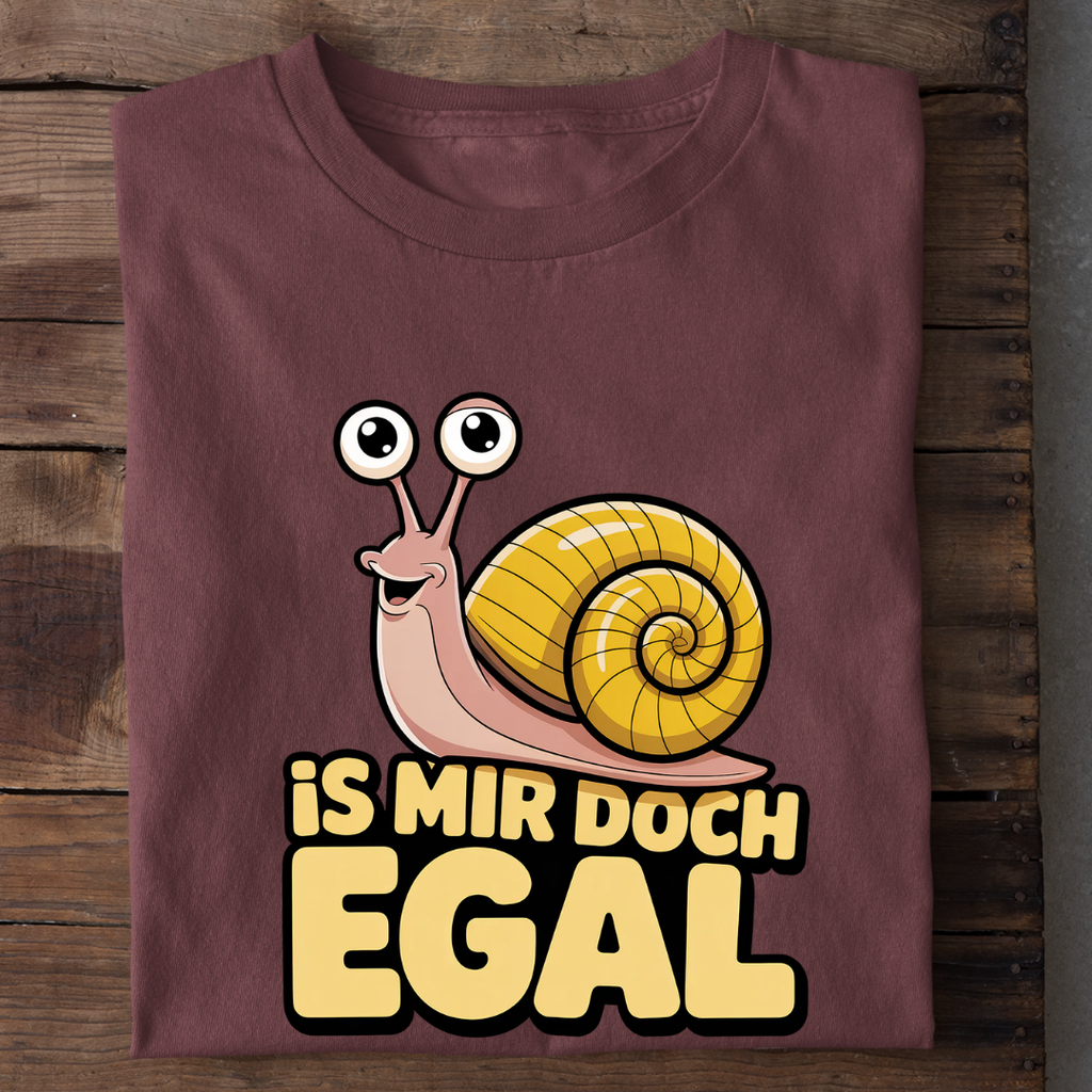 T-Shirt Is mir doch egal Schnecke, Rückansicht