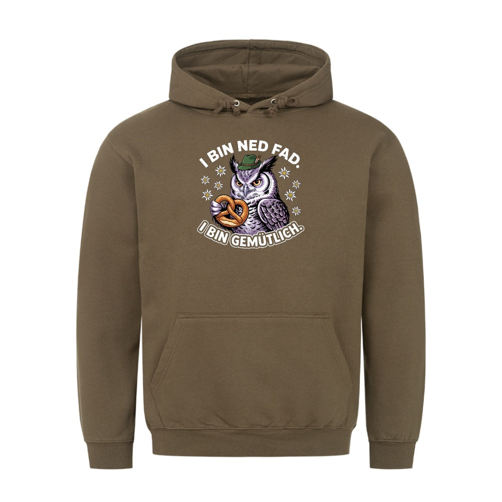 I bin ned fad Wiesn Hoodie in Oliv