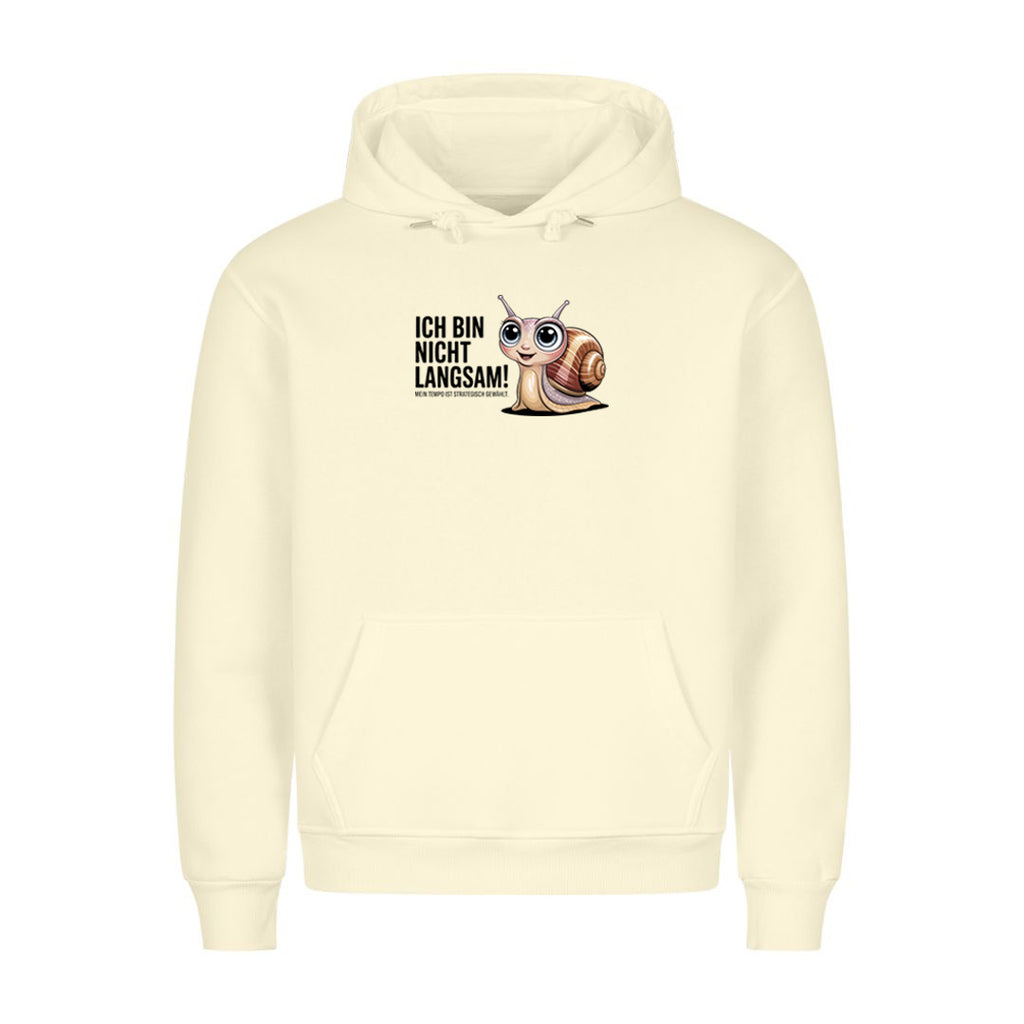 Hoodie Ich bin nicht langsam, getragen
