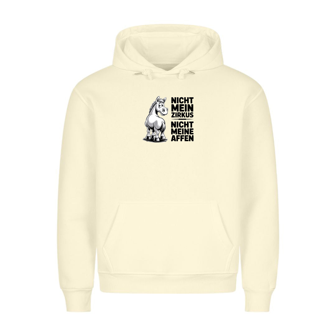 Hoodie Nicht mein Zirkus Pferd, getragen