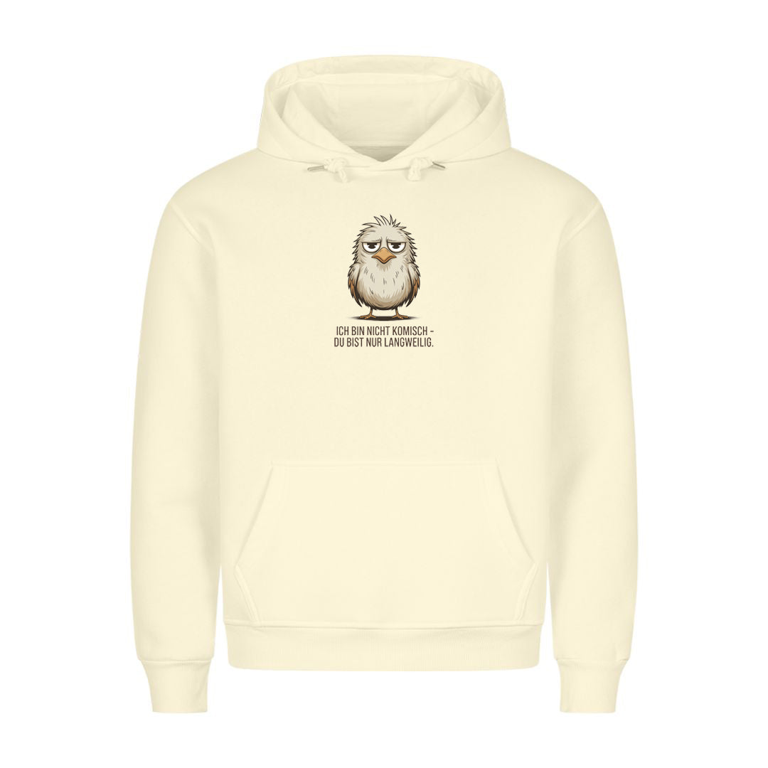 Hoodie Ich bin nicht komisch, getragen