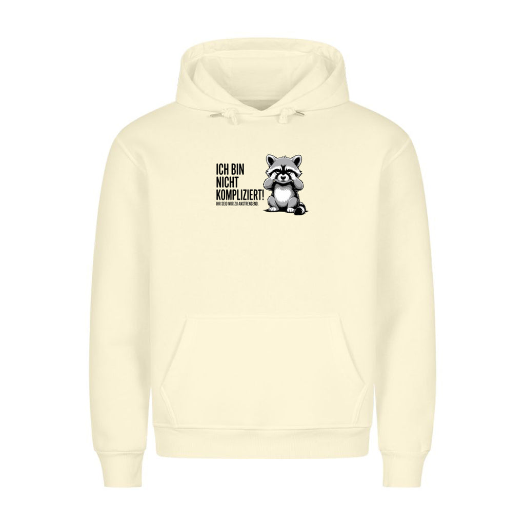 Hoodie Ich bin nicht kompliziert, getragen