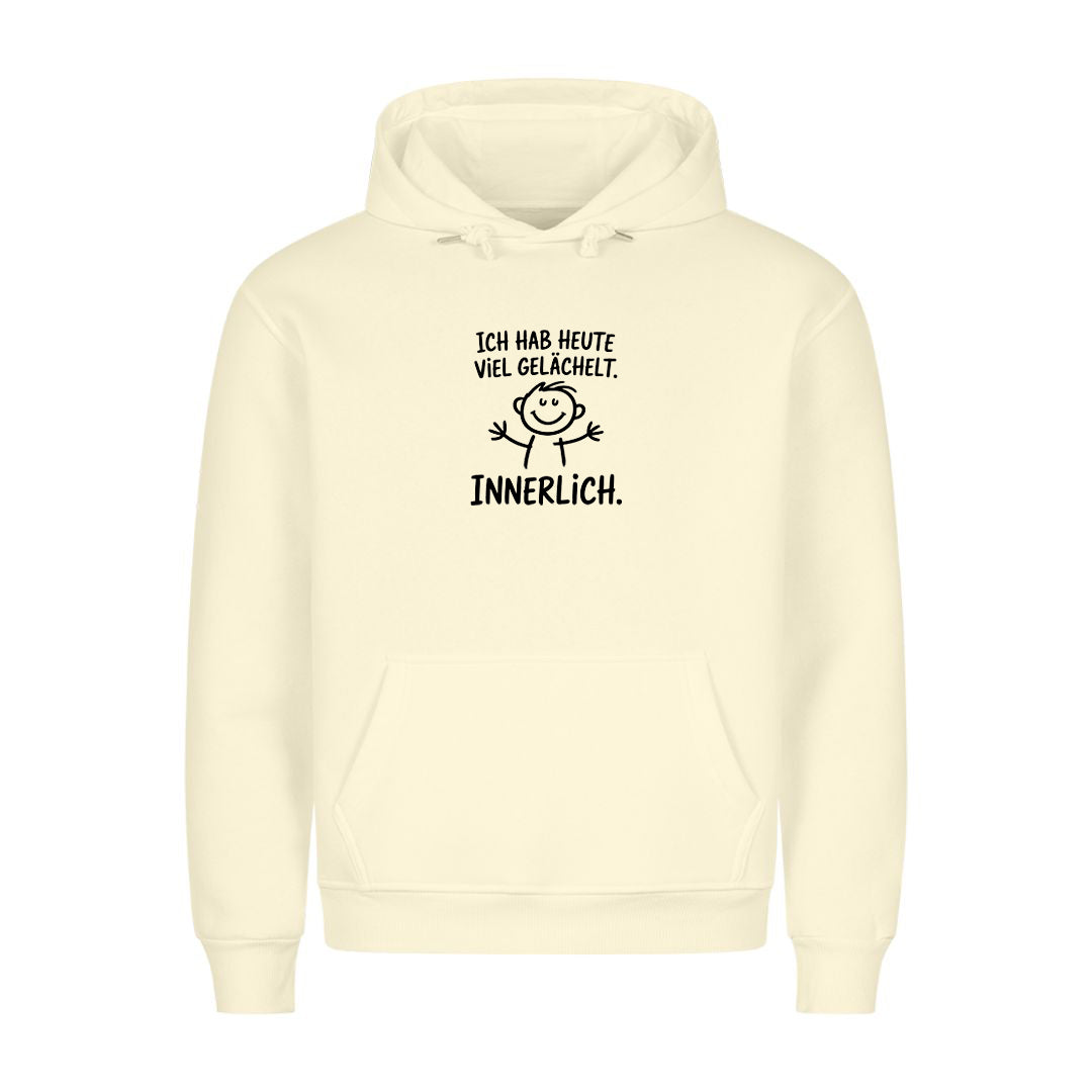 Hoodie innerlich gelächelt, getragen