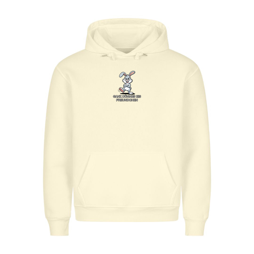 Hoodie Ganz dünnes Eis Hase, getragen