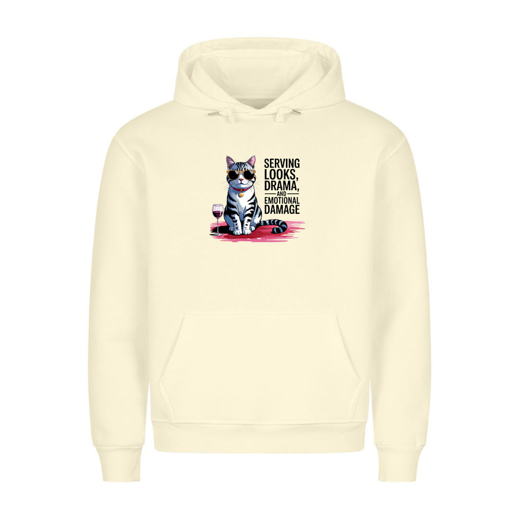 Looks, Drama, Emotional Damage  Hoodie
