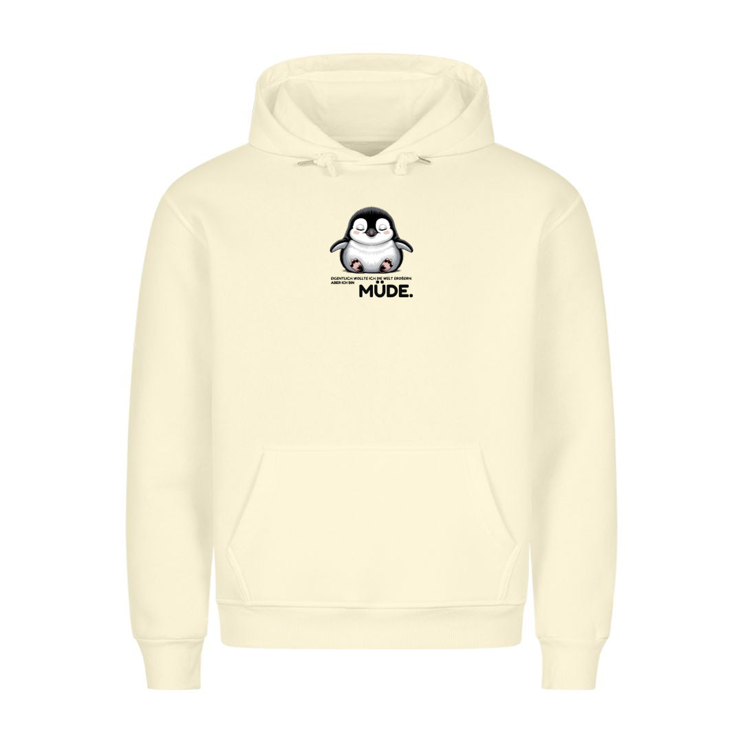 Hoodie Müde, getragen