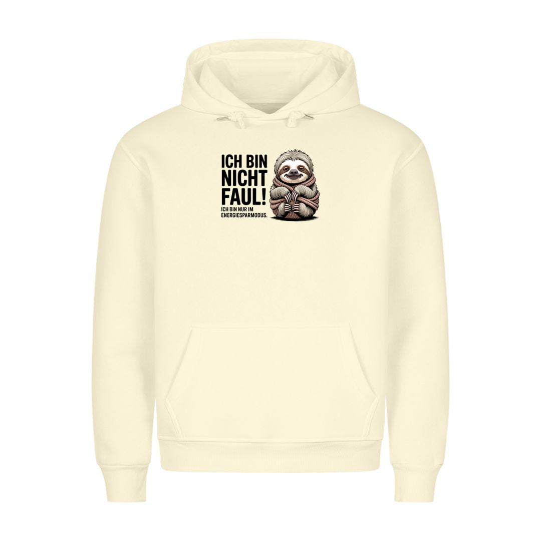 Hoodie Ich Bin Nicht Faul, getragen