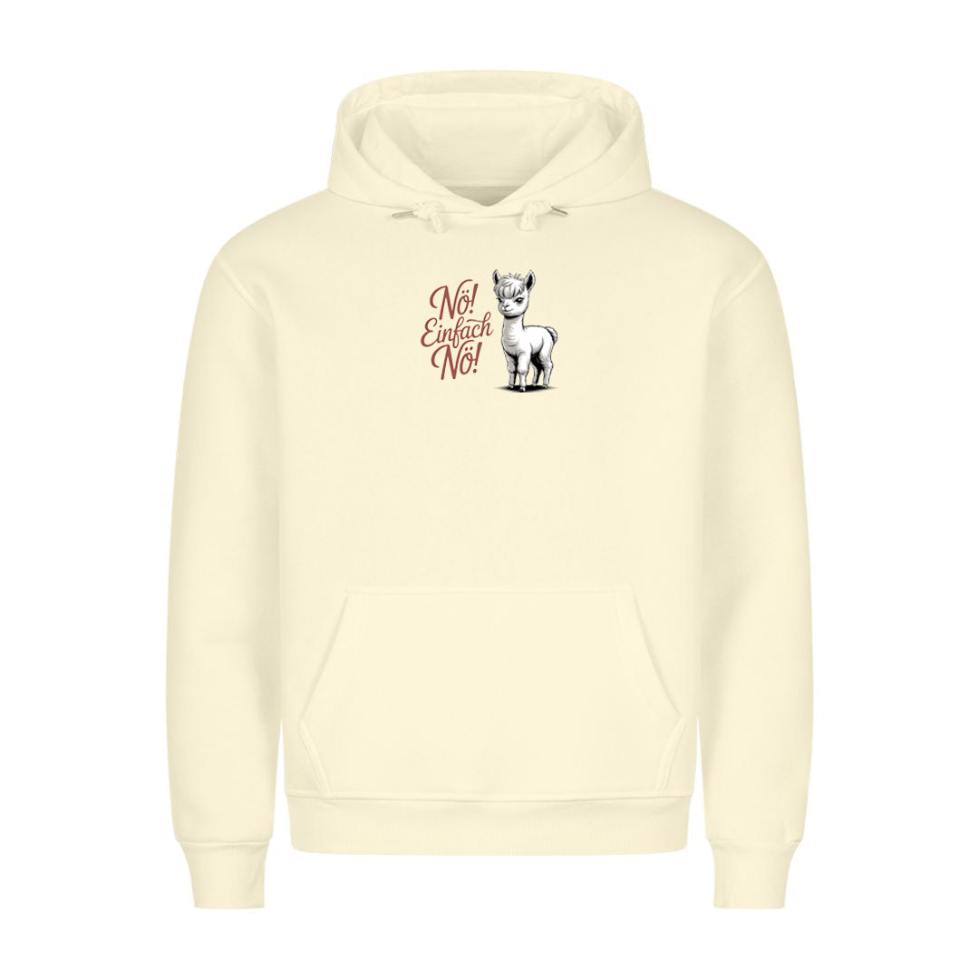 Hoodie Nö Alpaka, getragen