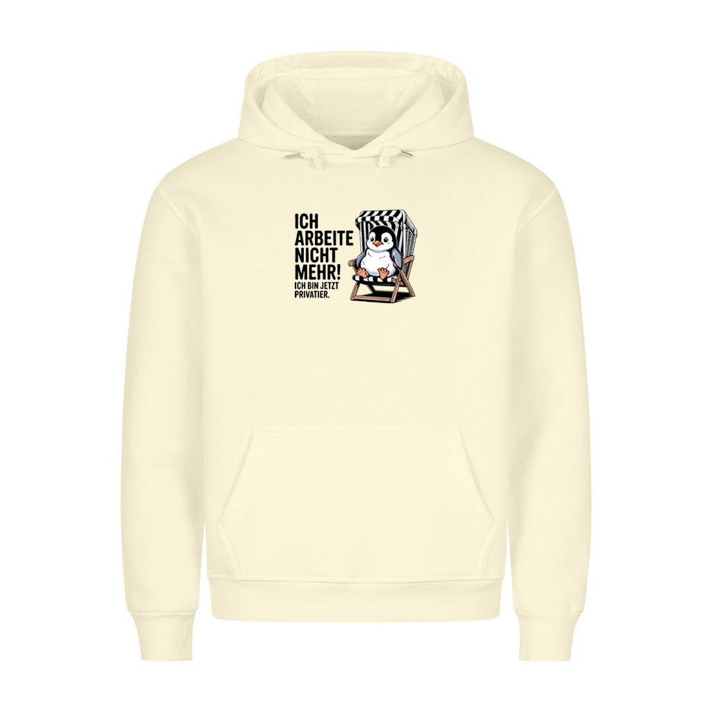 Hoodie Ich arbeite nicht mehr, getragen