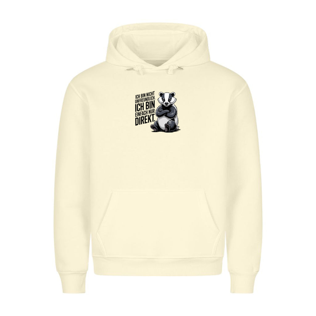 Hoodie Ich Bin Nicht Unfreundlich, getragen