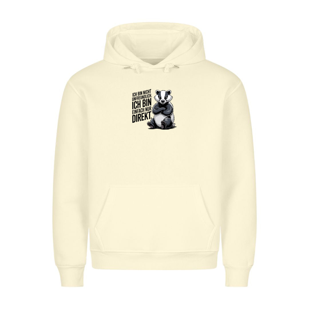 Hoodie Ich Bin Nicht Unfreundlich, getragen