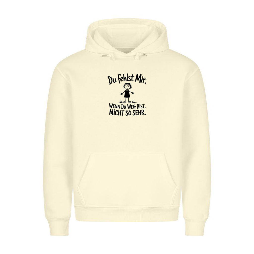Hoodie du fehlst mir, getragen