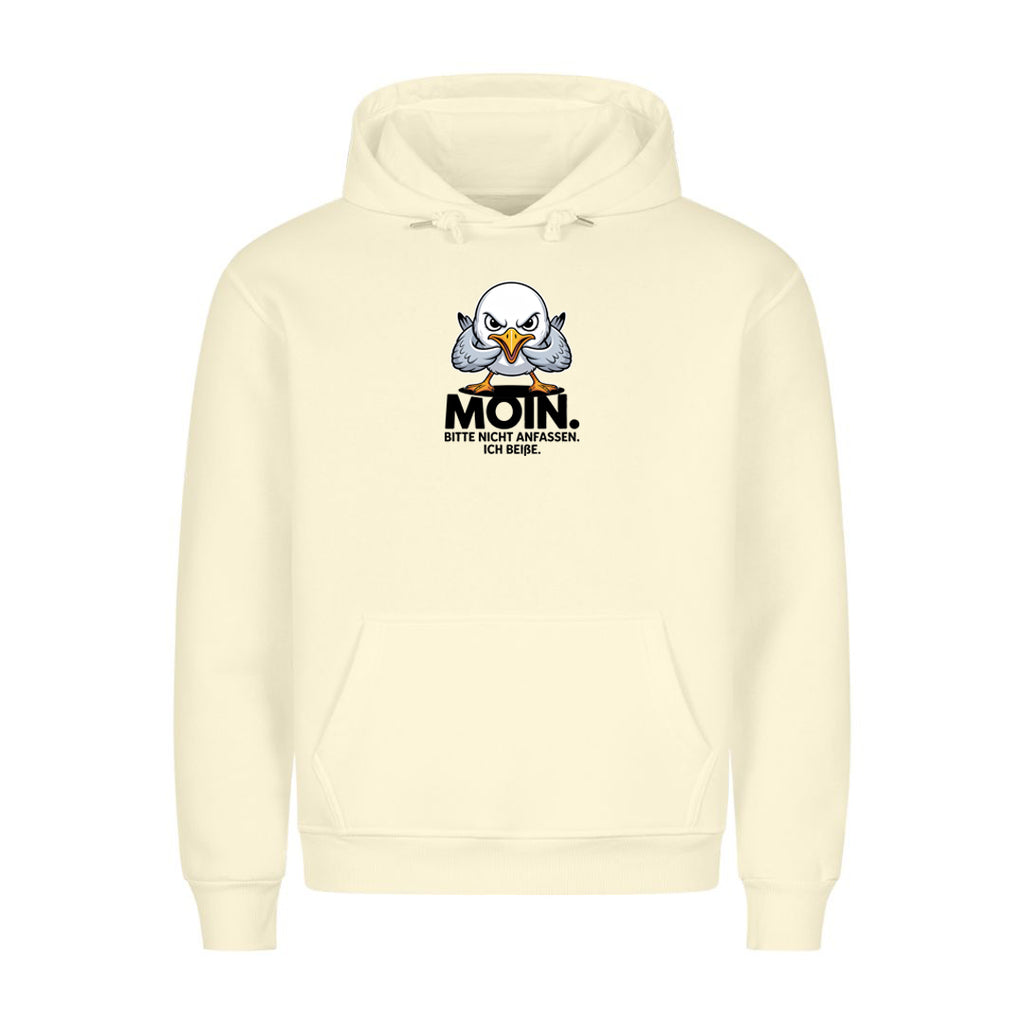 Hoodie Moin Bitte Nicht, getragen