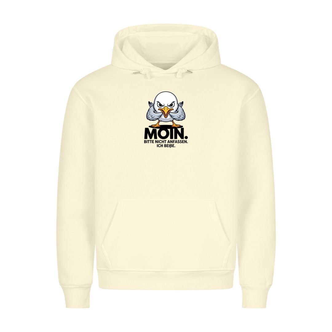 Hoodie Moin Bitte Nicht, getragen
