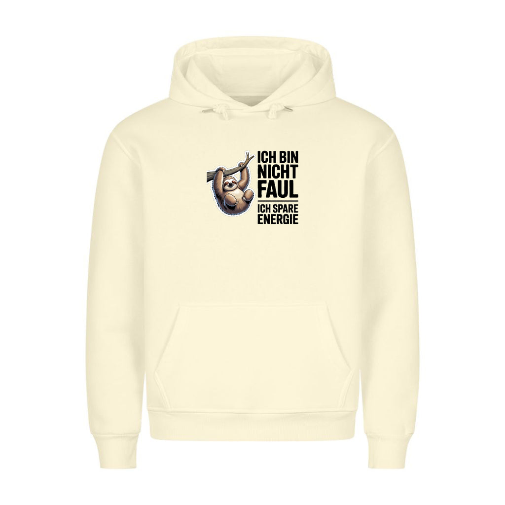 Hoodie Ich bin Nicht Faul, getragen