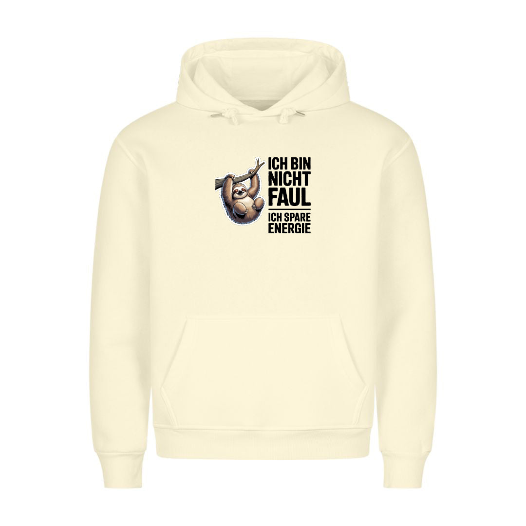 Hoodie Ich bin Nicht Faul, getragen