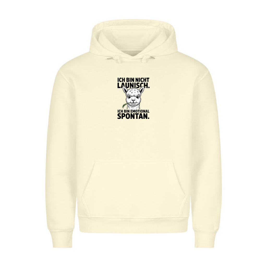 Hoodie Ich Bin Nicht Launisch, getragen