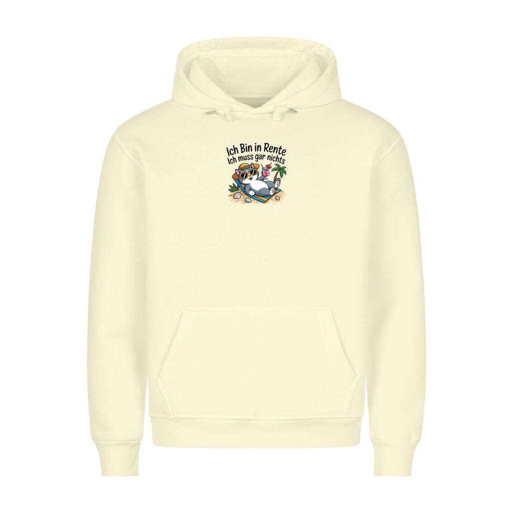 Hoodie Ich Bin in Rente, getragen