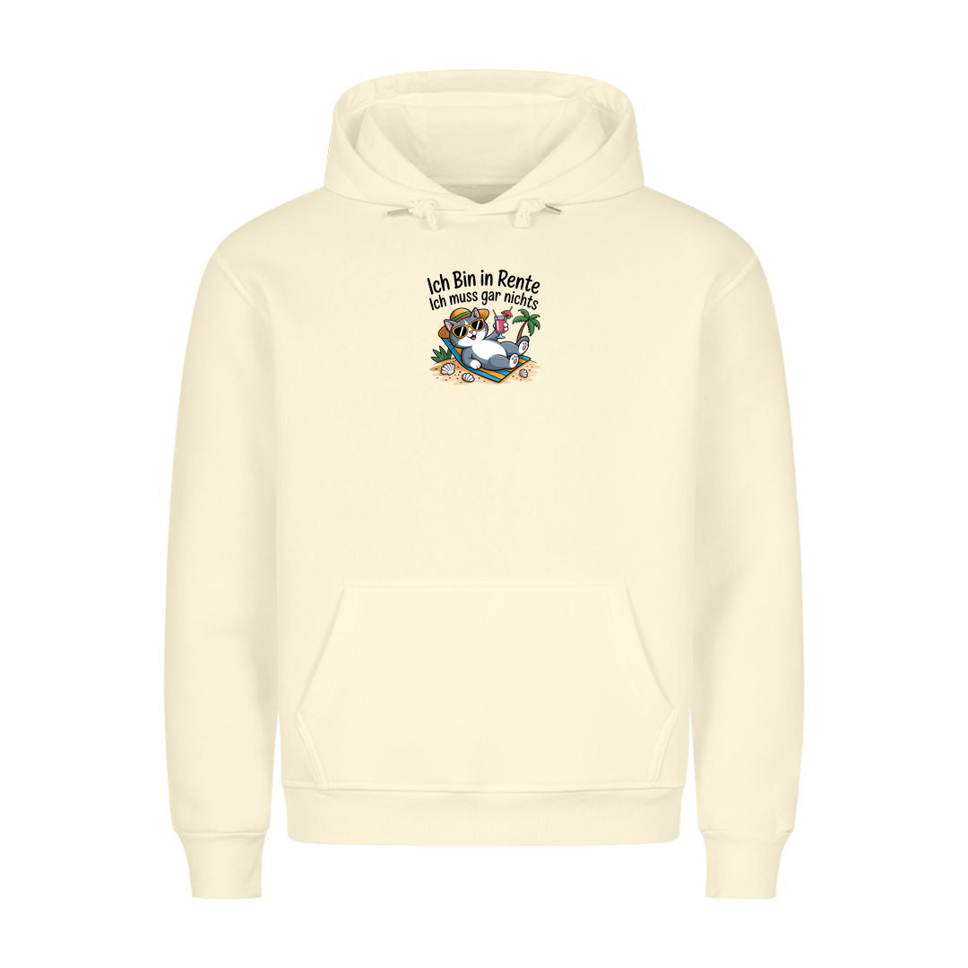 Hoodie Ich Bin in Rente, getragen