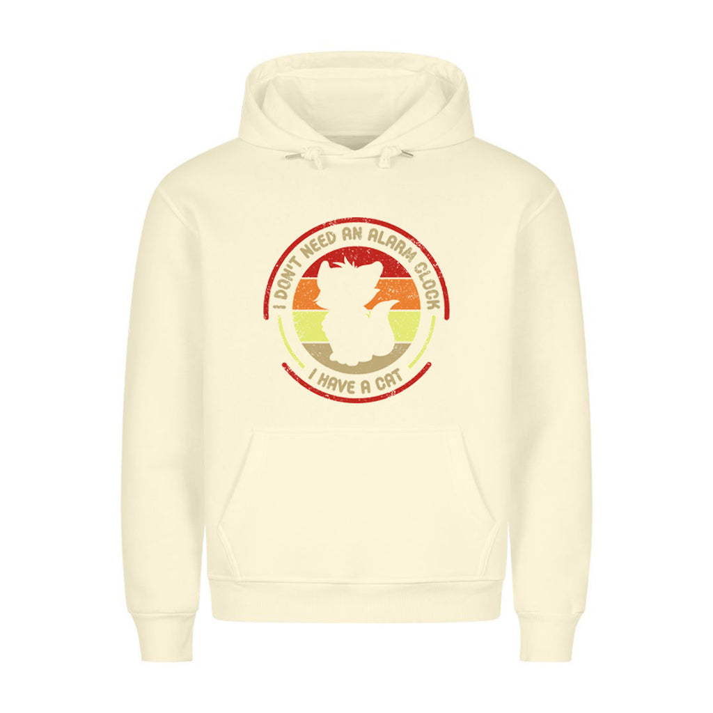 Alarm Clock Cat Hoodie